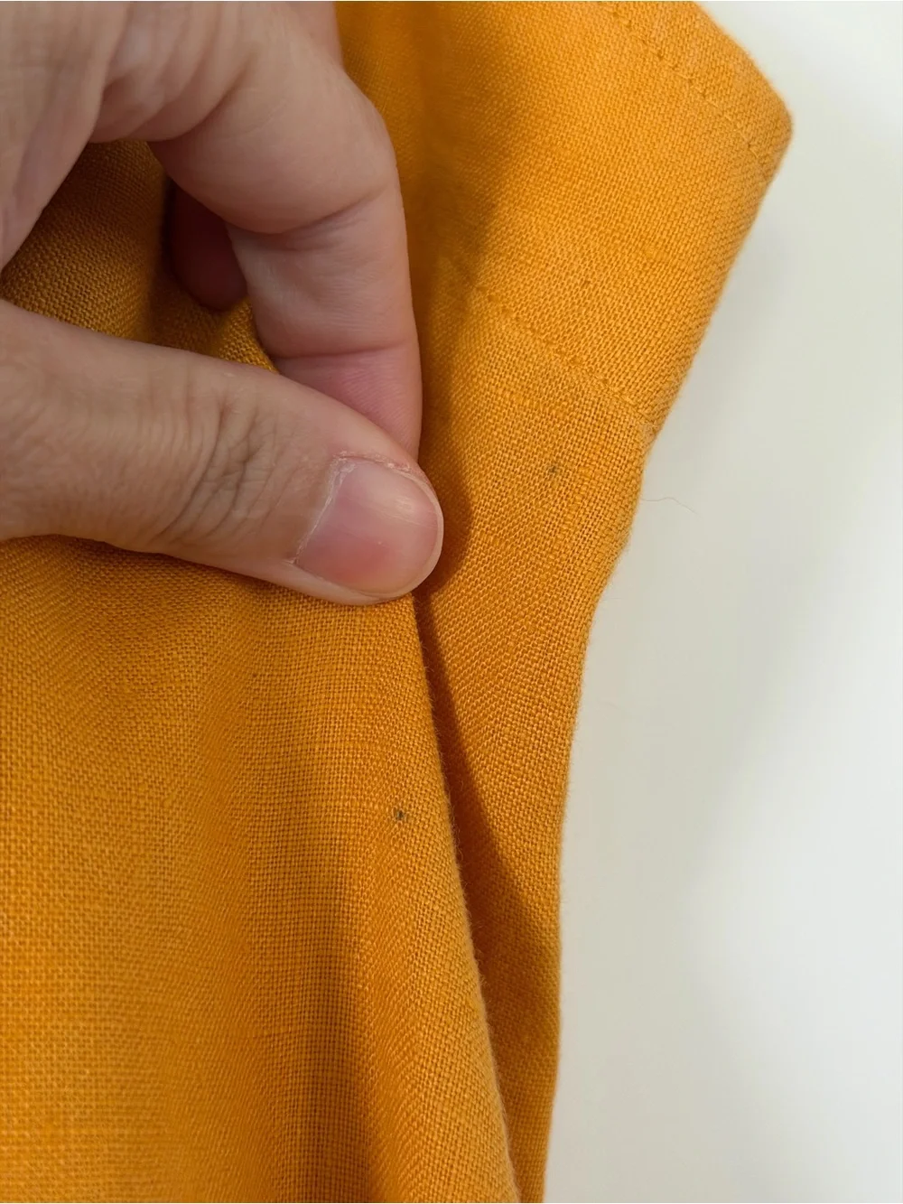 Everlane The Linen Square-Neck Jumpsuit in Marigold Yellow